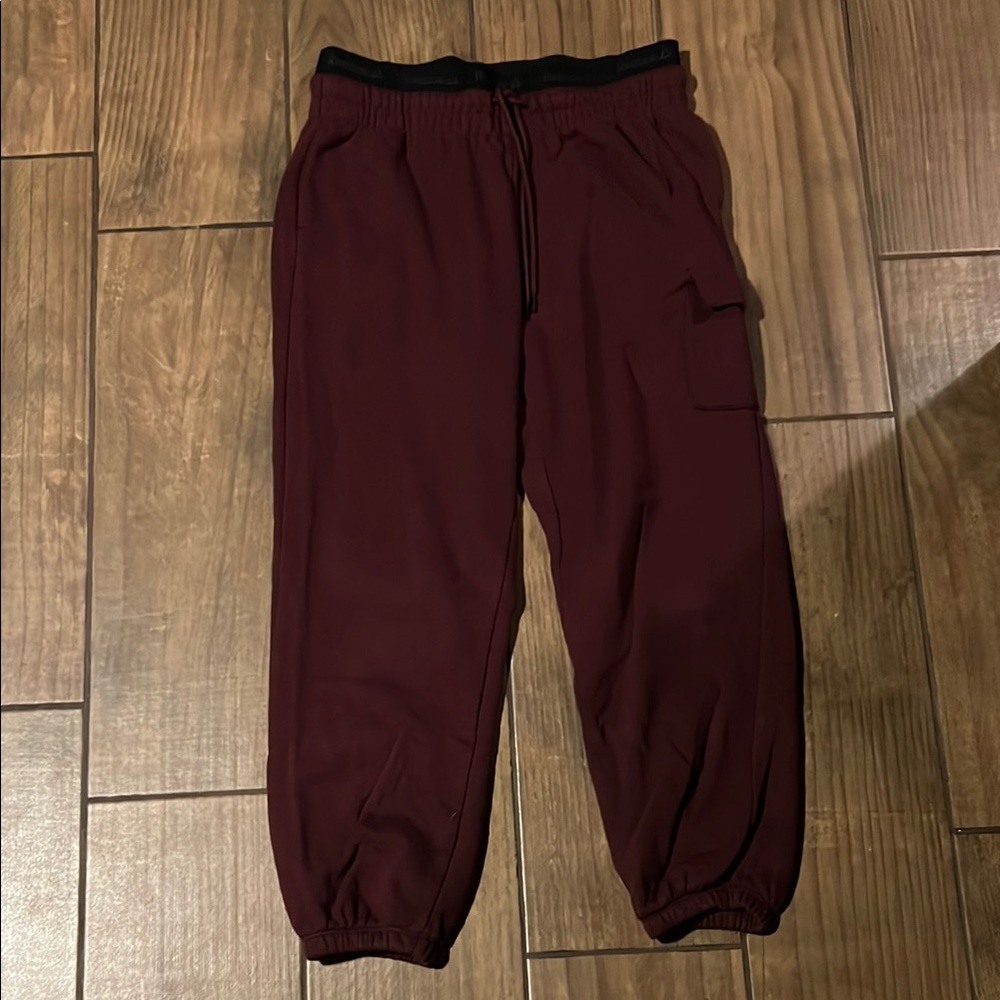 Reebok Maroon Jogger Sweatpants